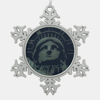 Adorno De Peltre Tipo Copo De Nieve Ornamento de Nueva York personalizado recuerdo de
