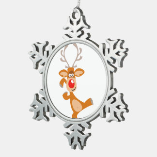 Adorno De Peltre Tipo Copo De Nieve Ornamento de ornamento de tijerera de reno Persona