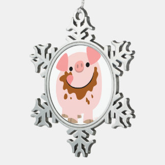 Adorno De Peltre Tipo Copo De Nieve Ornamento de ornamento de tijereta de cerdo Person