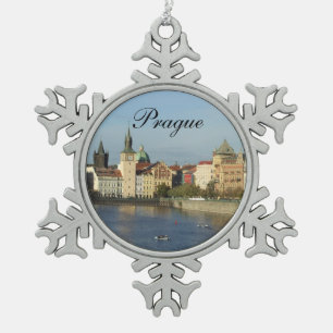 Adorno De Peltre Tipo Copo De Nieve Ornamento de Praga del estaño
