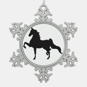Adorno De Peltre Tipo Copo De Nieve Ornamento de Saddlebred