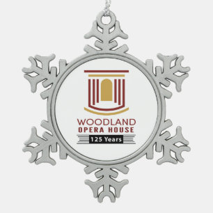 Adorno De Peltre Tipo Copo De Nieve Ornamento del 125° Aniversario de Pewter Snowflak