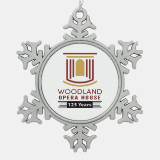 Adorno De Peltre Tipo Copo De Nieve Ornamento del 125° Aniversario de Pewter Snowflake