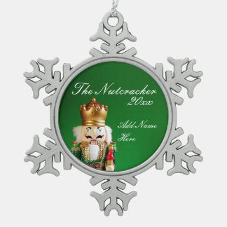 Adorno De Peltre Tipo Copo De Nieve Ornamento del cascanueces del estaño - nombre y