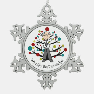 Adorno De Peltre Tipo Copo De Nieve Ornamento del copo de nieve de BestGrandpa del