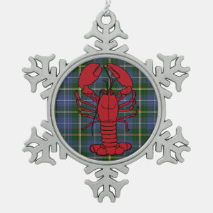 Adorno De Peltre Tipo Copo De Nieve Ornamento del copo de nieve de la langosta del