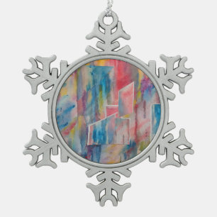Adorno De Peltre Tipo Copo De Nieve Ornamento del copo de nieve de "Utopía creativa"