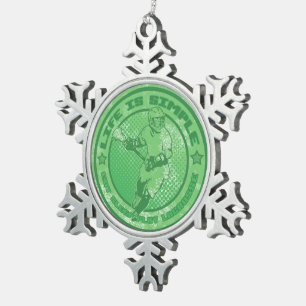 Adorno De Peltre Tipo Copo De Nieve Ornamento del copo de nieve del árbol de navidad