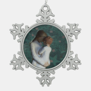 Adorno De Peltre Tipo Copo De Nieve Ornamento del copo de nieve del estaño de la madr