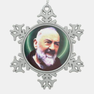 Adorno De Peltre Tipo Copo De Nieve Ornamento del copo de nieve del estaño del St