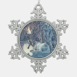 Adorno De Peltre Tipo Copo De Nieve Ornamento del copo de nieve del unicornio