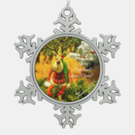 Adorno De Peltre Tipo Copo De Nieve Ornamento del copo de nieve del "zoquete"