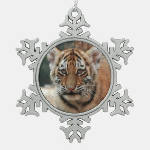 Adorno De Peltre Tipo Copo De Nieve Ornamento del cubo del tigre