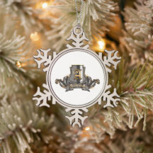 Ornamento del lago de nieve (Pewter)