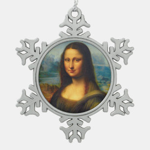 Adorno De Peltre Tipo Copo De Nieve Ornamento del navidad de Mona Lisa