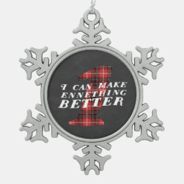 Adorno De Peltre Tipo Copo De Nieve Ornamento divertido del copo de nieve de Enneagram