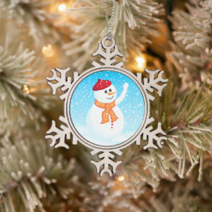 Adorno De Peltre Tipo Copo De Nieve Ornamento feliz del copo de nieve