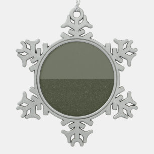 Adorno De Peltre Tipo Copo De Nieve Ornamento horizontal Moss Green Duo - Personalizab