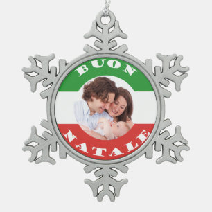 Adorno De Peltre Tipo Copo De Nieve Ornamento Italiano-Americano del navidad de la