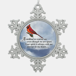 Adorno De Peltre Tipo Copo De Nieve Ornamento metalizado del poema conmemorativo