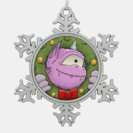 Adorno De Peltre Tipo Copo De Nieve Ornamento milagroso de Navidades monstruo