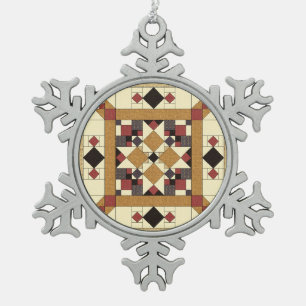 Adorno De Peltre Tipo Copo De Nieve Ornamento moderno del árbol de los edredones Galés