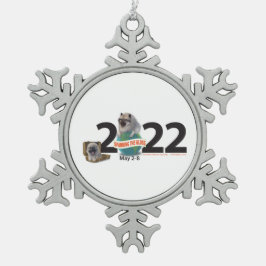 Adorno De Peltre Tipo Copo De Nieve Ornamento navideño