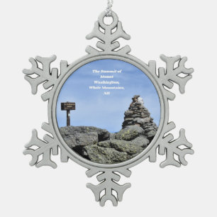 Adorno De Peltre Tipo Copo De Nieve Ornamento navideño de la cumbre del Monte Washing
