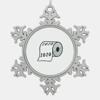 Adorno De Peltre Tipo Copo De Nieve Ornamento navideño de papel higiénico 2020