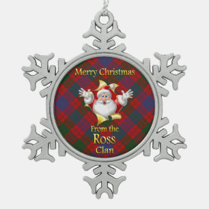 Adorno De Peltre Tipo Copo De Nieve Ornamento navideño del Clan Ross en Escocia