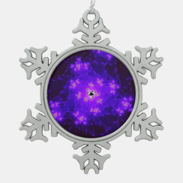 Adorno De Peltre Tipo Copo De Nieve Ornamento nebuloso fractal