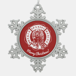 Adorno De Peltre Tipo Copo De Nieve Ornamento oficial del estaño del logotipo - rojo