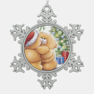 Adorno De Peltre Tipo Copo De Nieve Ornamento/osos de copo de nieve