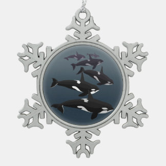 Adorno De Peltre Tipo Copo De Nieve Ornamento personalizado ornamento de la ballena de