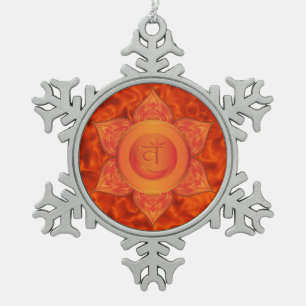 Adorno De Peltre Tipo Copo De Nieve Ornamento sacro del copo de nieve del estaño de