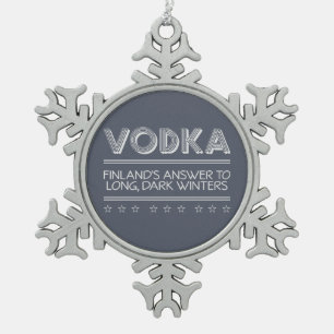 Adorno De Peltre Tipo Copo De Nieve Ornamentos de encargo del color de la VODKA