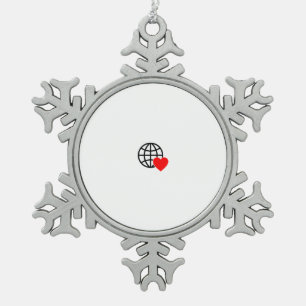 Adorno De Peltre Tipo Copo De Nieve Ornamentos de Navidad personalizados   Hecho a man