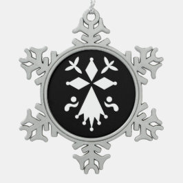 Adorno De Peltre Tipo Copo De Nieve Ornement Flocon De Neige Hermine de Bretagne