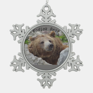 Adorno De Peltre Tipo Copo De Nieve Oso Kodiak