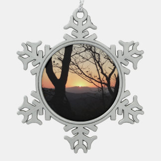 Adorno De Peltre Tipo Copo De Nieve Paisaje del Parque Nacional Shenandoah Sunset