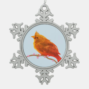 Adorno De Peltre Tipo Copo De Nieve Pajarito Lindo