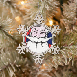 Adorno De Peltre Tipo Copo De Nieve Papá Noel