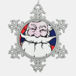 Adorno De Peltre Tipo Copo De Nieve Papá Noel