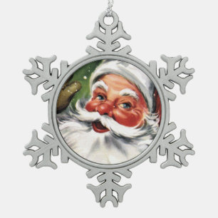 Adorno De Peltre Tipo Copo De Nieve Papá Noel que agita