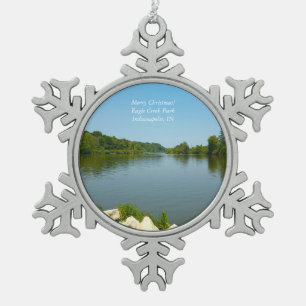 Adorno De Peltre Tipo Copo De Nieve Parque Eagle Creek Ornament Indianapolis IN