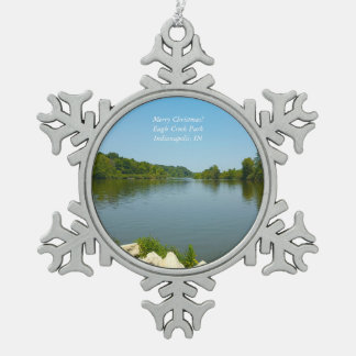 Adorno De Peltre Tipo Copo De Nieve Parque Eagle Creek Ornament Indianapolis IN