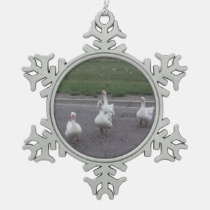 Adorno De Peltre Tipo Copo De Nieve Pato