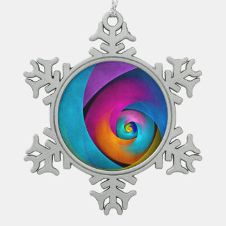Adorno De Peltre Tipo Copo De Nieve Patrón azul rosado del arte del resumen floral mod