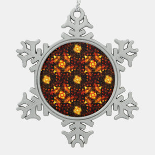 Adorno De Peltre Tipo Copo De Nieve Patrón de arte abstracto elegante boho moderno dor