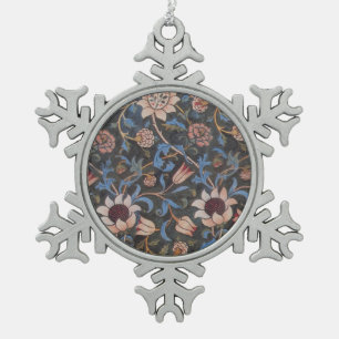 Adorno De Peltre Tipo Copo De Nieve Patrón Evenlode de William Morris: Vintage Malhumo